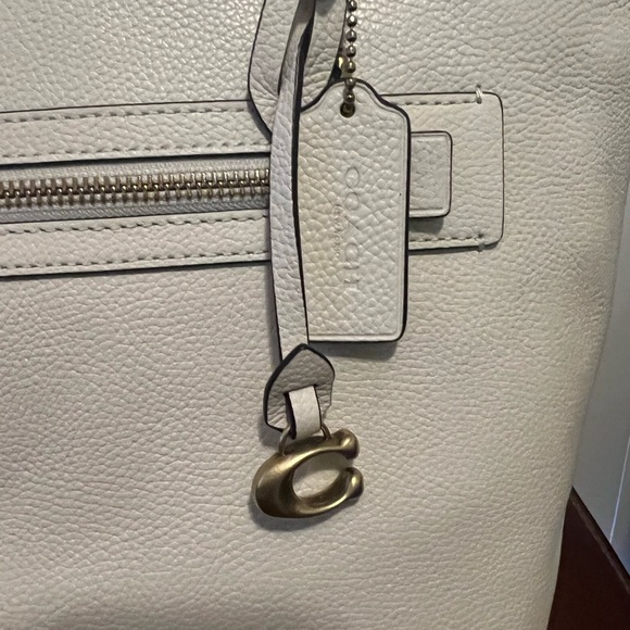 Coach Polished Pebble Leather Taylor Tote with C Dangle Charm - Picture 5 of 13